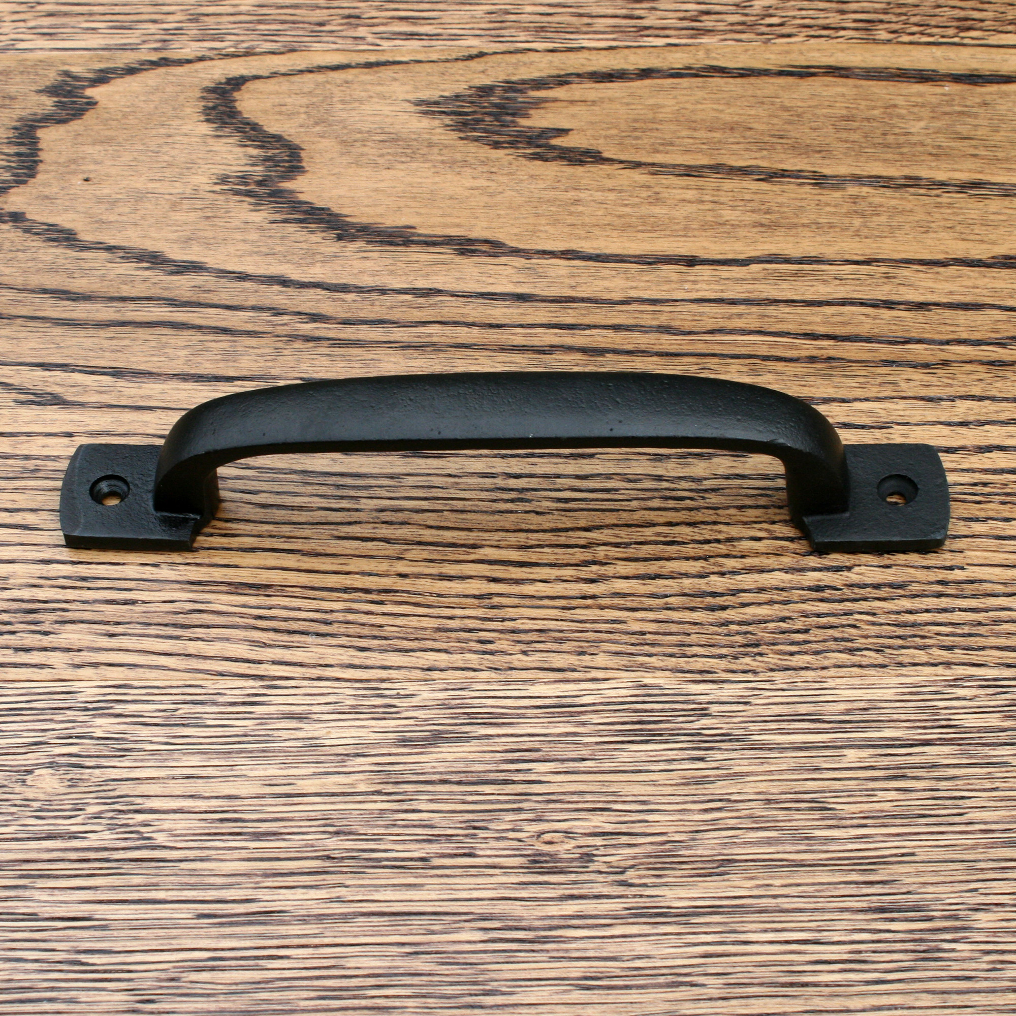 Door Drawer Handles 4 Inch Square D Black Vintage Traditional cast Wrought Iron 