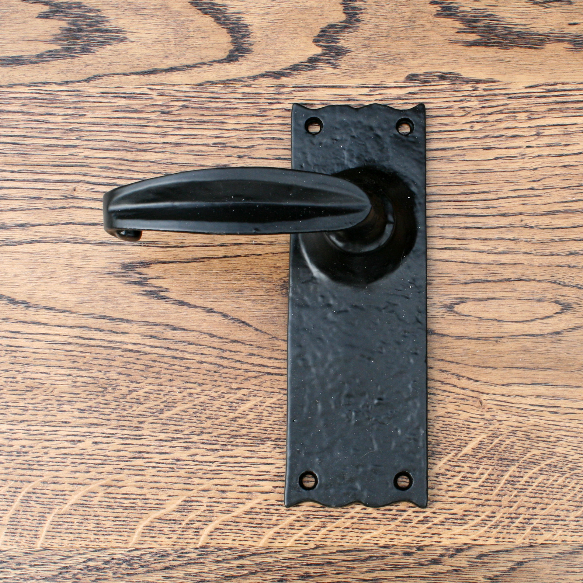 black tudor door handle