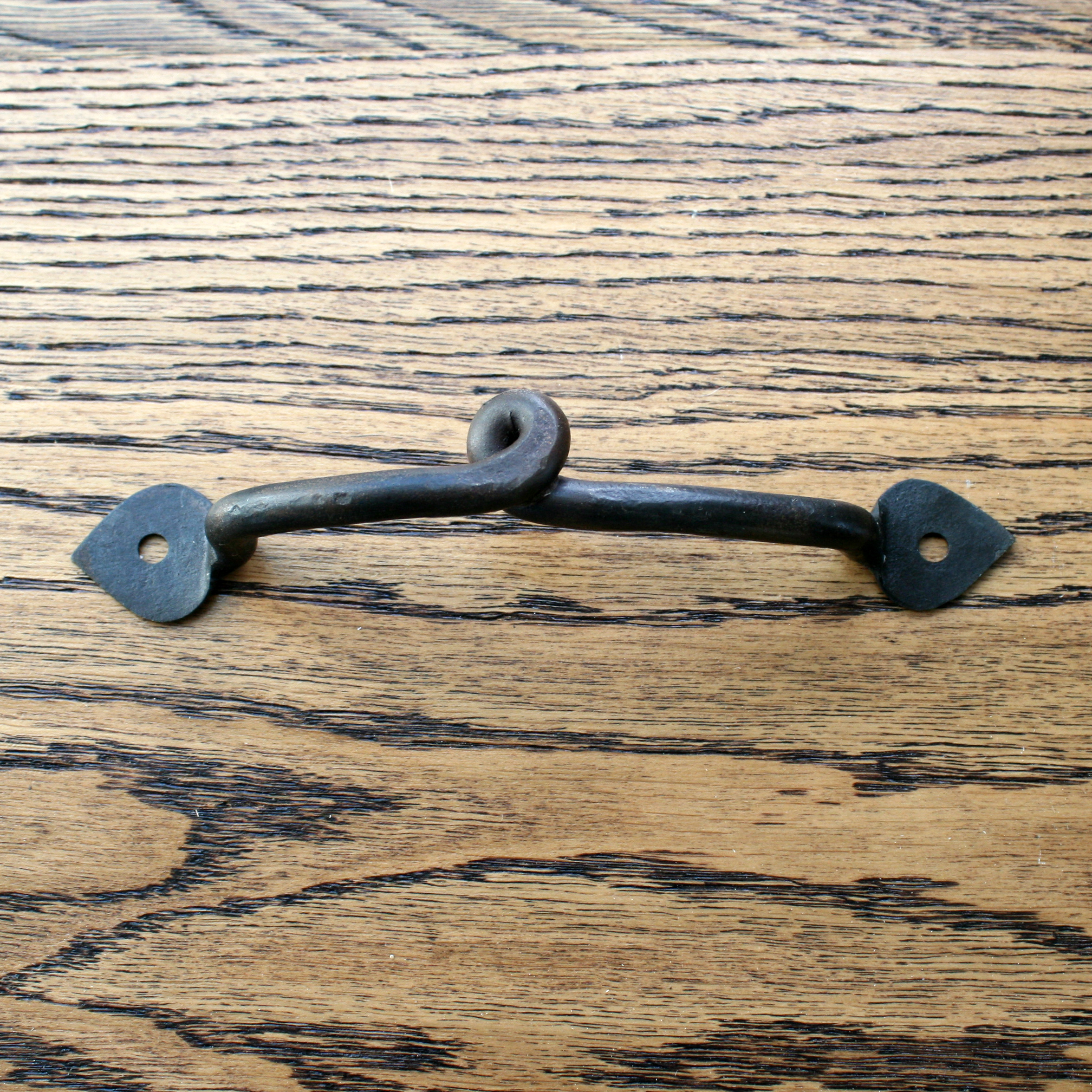 Twisted Iron Pull Handle 6"
